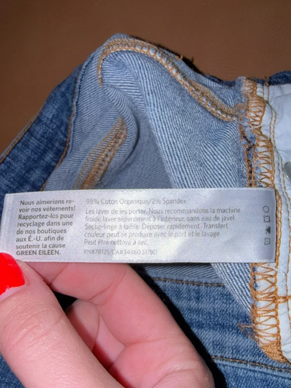 NWOT Eileen Fisher “Boyfriend Jean” Organic Cotton Size:14 - Picture 14 of 14
